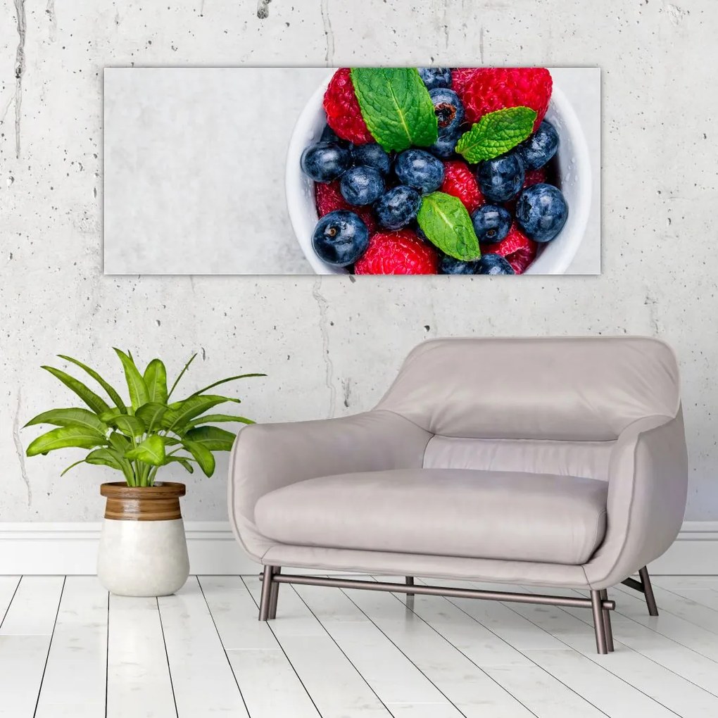 Tablou - bol cu fructe de pădure (120x50 cm)