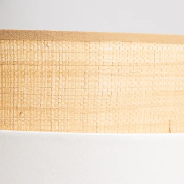 Abajur universal KERIA, Ø 40 cm, bej/alb