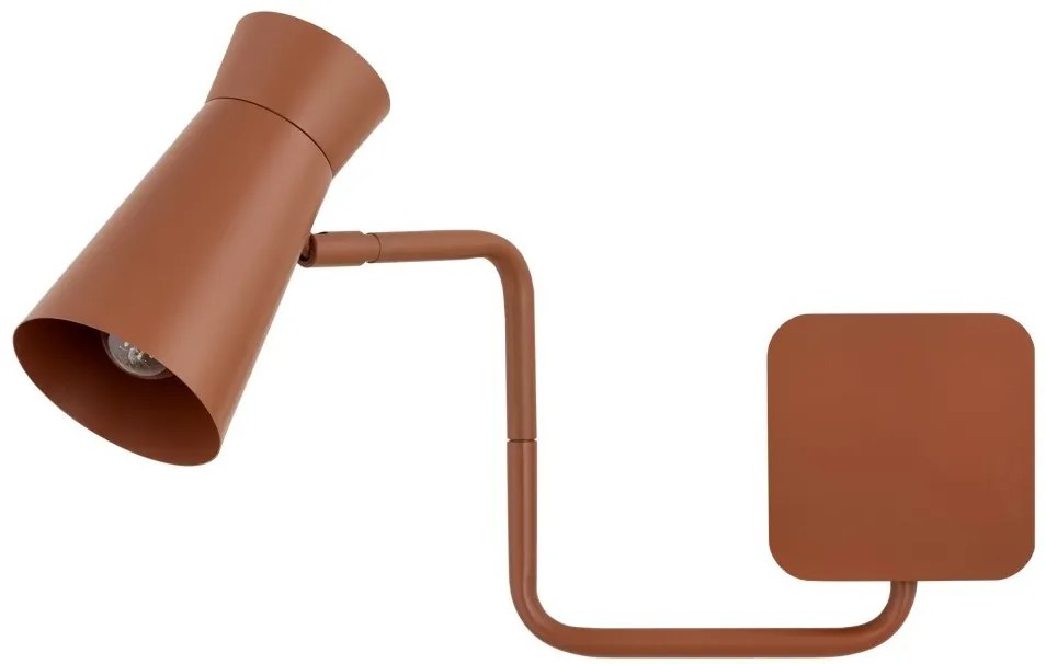 Aplica cu brat si spot directionabil LORD 8882 teracota