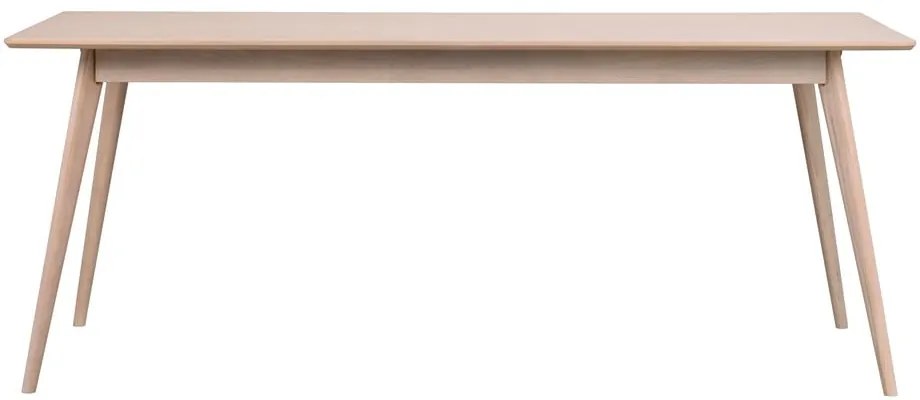 Masă de dining extensibilă cu blat cu aspect de lemn de stejar 190x90 cm Yumi - Rowico