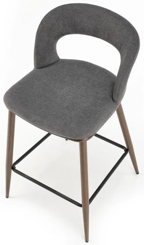 Scaun de bar Brecht, gri