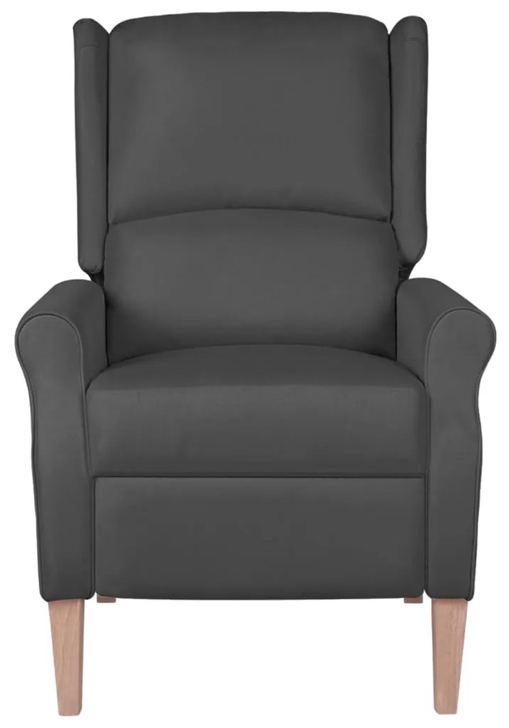 329259 vidaXL Fotoliu rabatabil, gri închis, material textil
