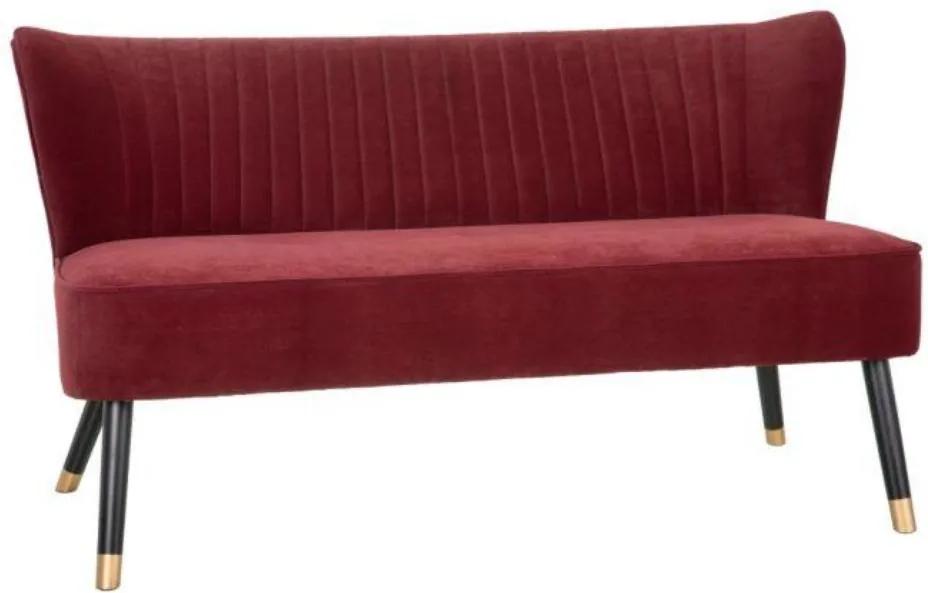 Canapea 2 locuri catifea Sofa Velvet Red