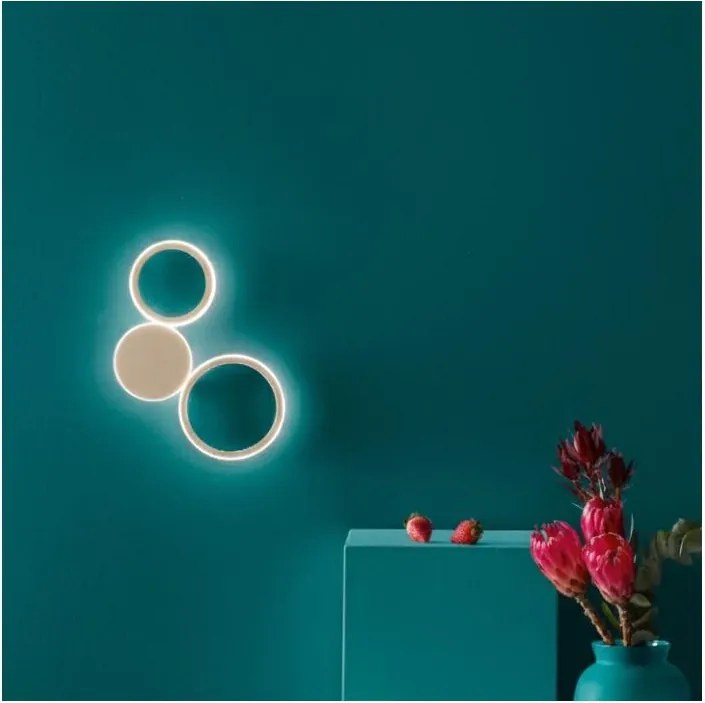 Ondaluce - Aplica de perete LED POIS, 20W, 230V, aurie