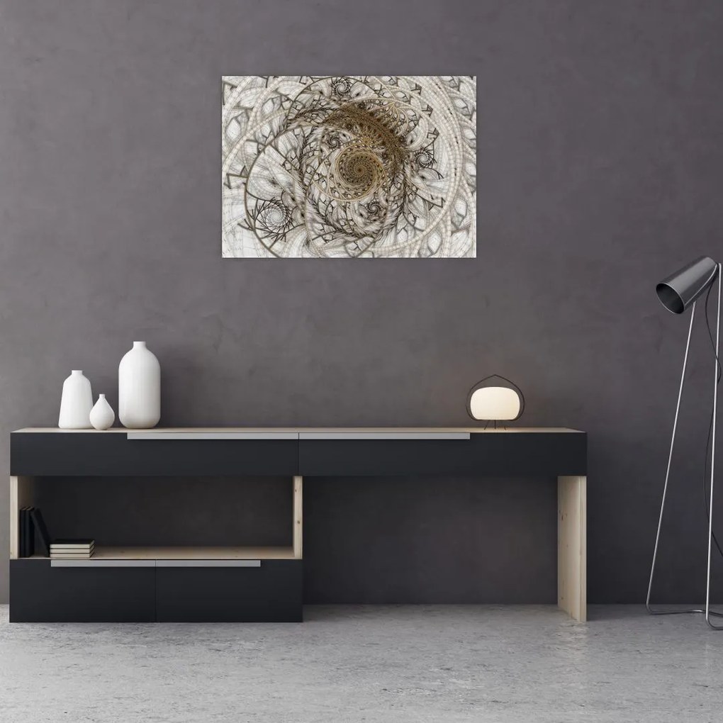 Tablou pe sticlă artei ornamentale (70x50 cm)