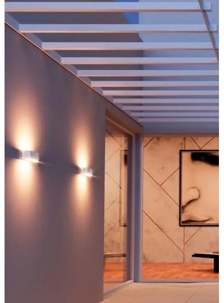 Redo 90095 - Aplică de perete pentru exterior PLANIT, LED 10W, 230V, 3000K, IP54, alb