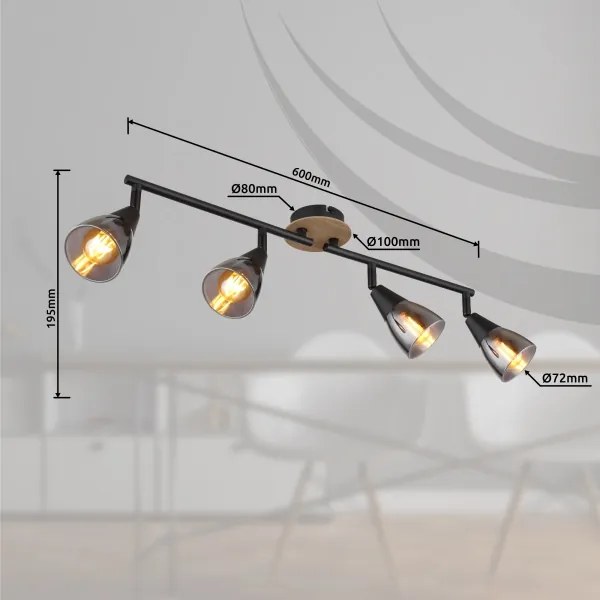 Spot MUBBY 4xE14/25W/230V Globo 54311-4