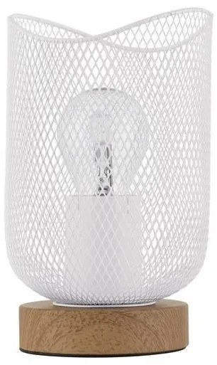 Veioza/Lampa de masa design decorativ modern LYRON alba