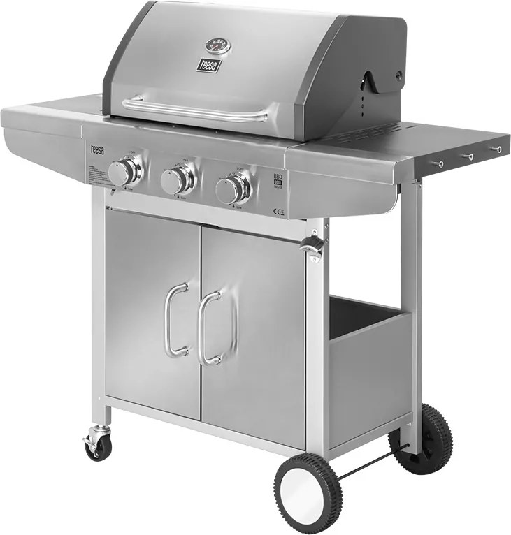 Grill gaz 3 arzatoare bbq 3001 master grill teesa