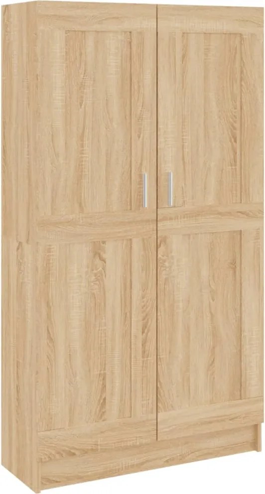 vidaXL Bibliotecă, stejar Sonoma, 82,5x30,5x150 cm, lemn prelucrat