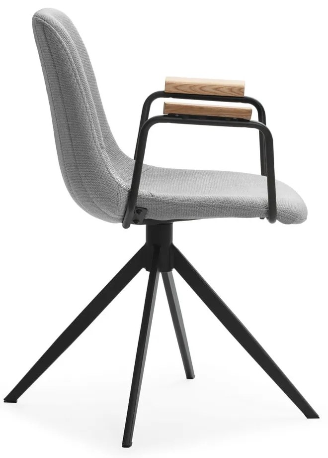 Scaune de dining gri-deschis 2 buc. Tali – Marckeric