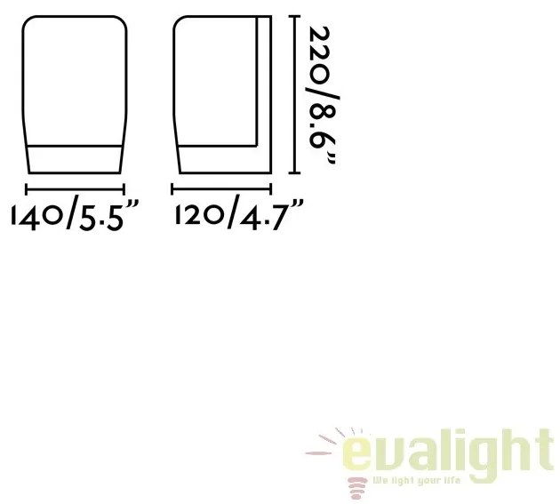 Aplica de perete LED exterior IP54 stil modern POL 70829