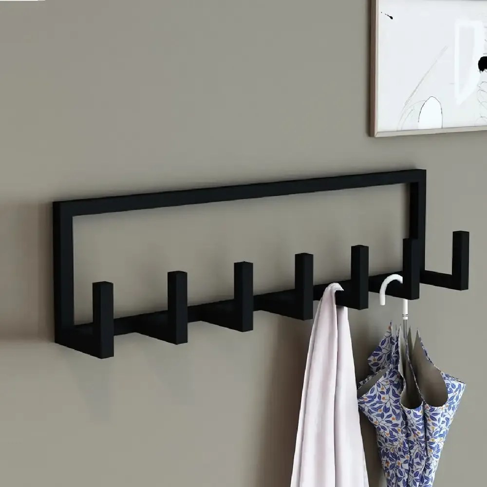 Cuier cu 7 agatatori si polita, V5 Homs,  70 x 10 x 20 cm,