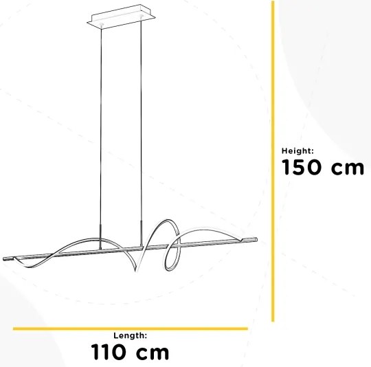 Lustră LED pe cablu ONLI TWIST LED/30W/230V 4000K negru