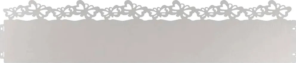 vidaXL Borduri pentru gazon 30 pcs Argintiu 103 x 0,05 x 22 cm