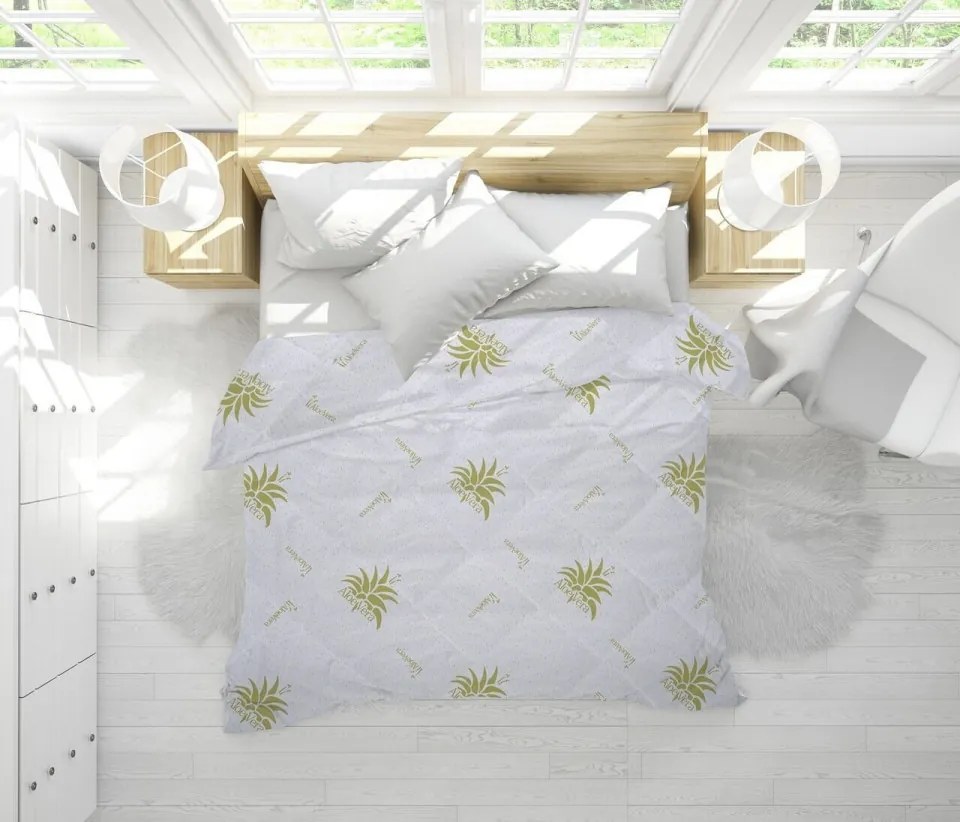 Pilota de Iarna Aloe Vera Essence, Microfibra Matlasata, 140x200 cm, 350g/mp