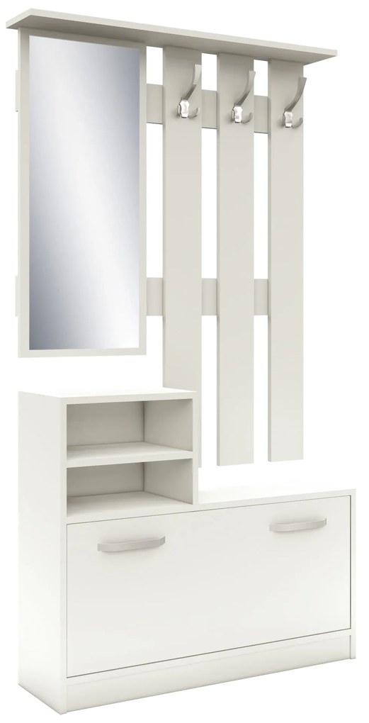 Cuier Lyon, Alb, L 85 x l 24 x H 180 cm