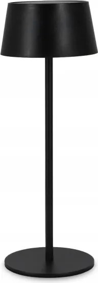 Lampă solară LED tactilă reglabilă LED/3W/5V USB 1800 mAh IP44 neagră