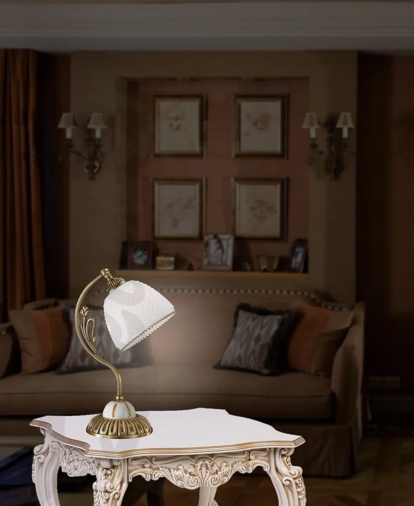 Veioza de masa clasica din alama design italian 8606