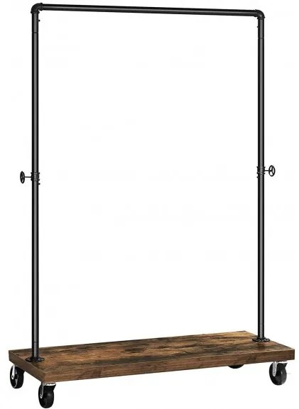 Cuier Cu Role Haine Vintage Negru, 103.5 Cm