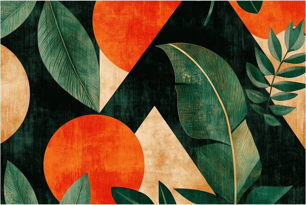 Tablou - Motive naturale geometrice II. (90x60 cm)