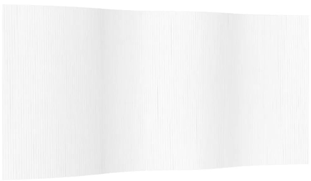 377003 vidaXL Paravan de cameră, alb, 165x400 cm , bambus