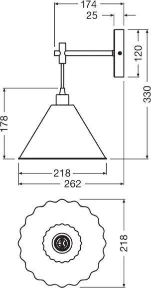 Osram - Lampă de perete PULP 1xE14/5,5W/230V