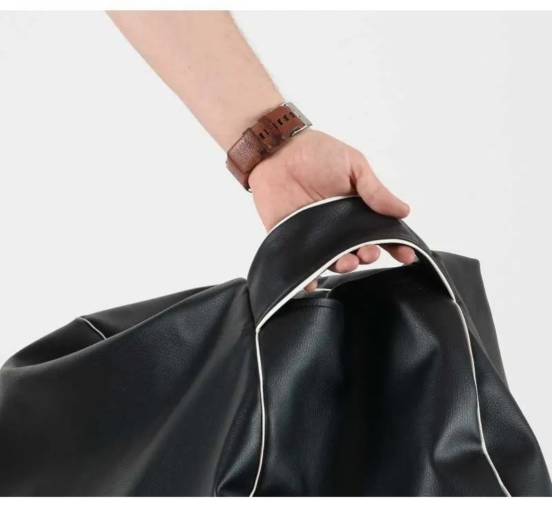 Fotoliu Relaxo, Material Piele ecologica - Back 2 Black