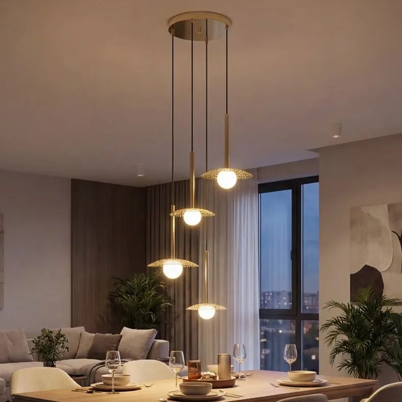 Lustra moderna cu 4 pendule suspendate NICOSIA