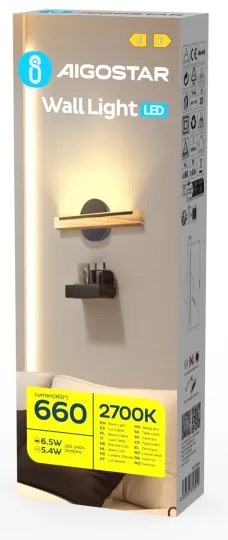 Aplică LED Aigostar LED/6,5W/230V 2700K