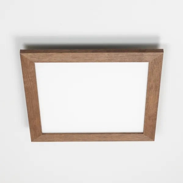 Brilagi - Corp de iluminat LED dimabil SLIMFRAME WOOD LED/36W/230V 49,5x49,5 cm + telecomandă