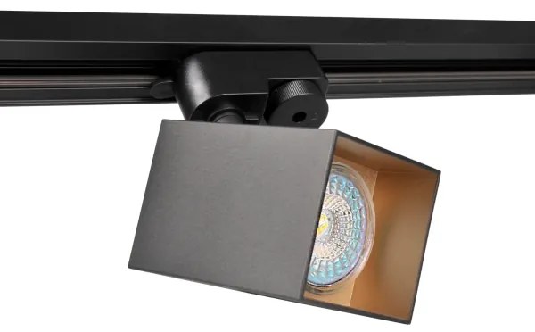 Spot pentru sistem de șină SQUARE 3xGU10/10W/230V + 1 m sistem de șină