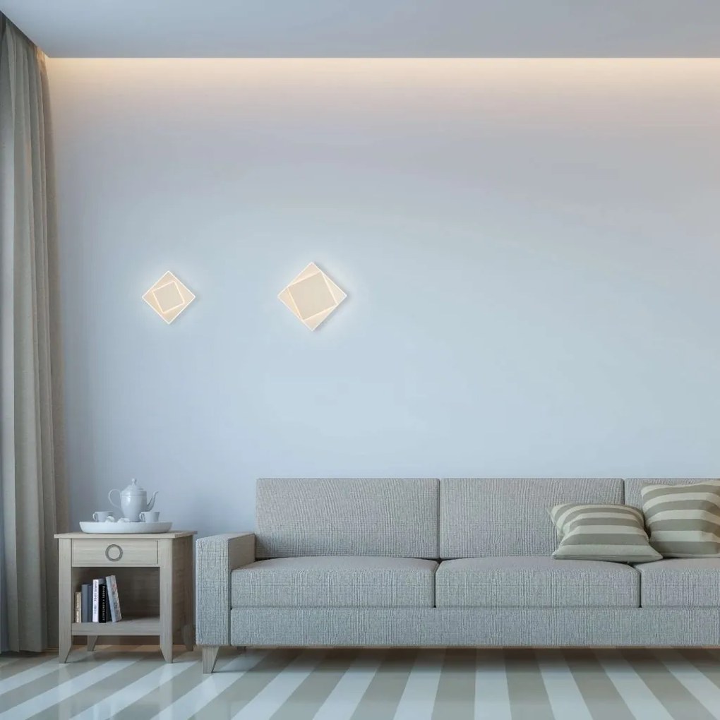 Aplica LED de perete/tavan DAKLA 12W alba