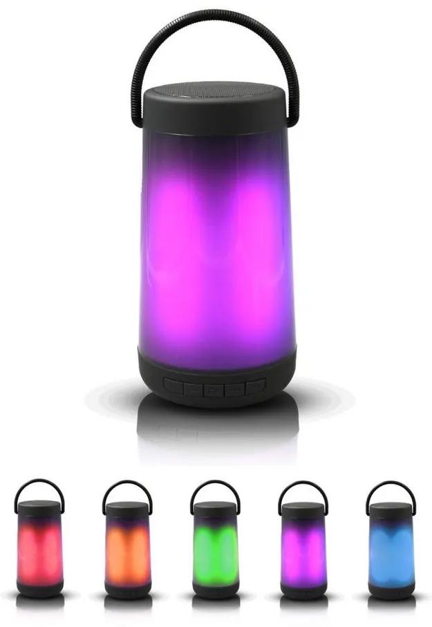 Lampă LED RGB de masă cu boxă Bluetooth 5W/3,7V