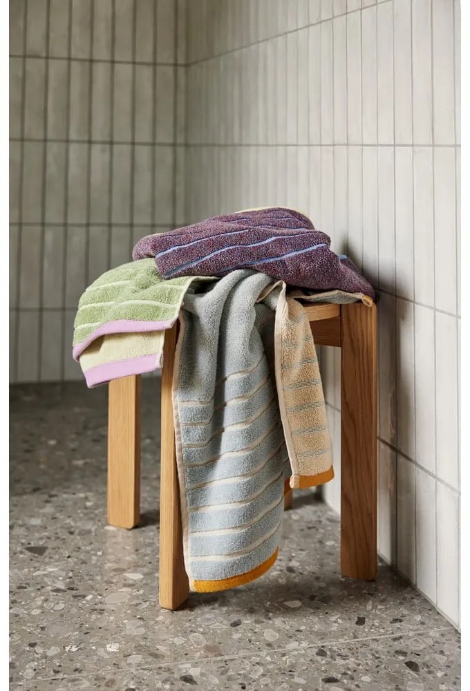 Prosop din bumbac Hübsch Dora, 50 x 100 cm, albastru - violet