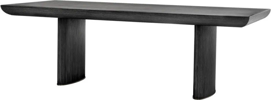 Masa Dining din Lemn, MDF furniruit, Gri Carbune, Winston 230x100cm