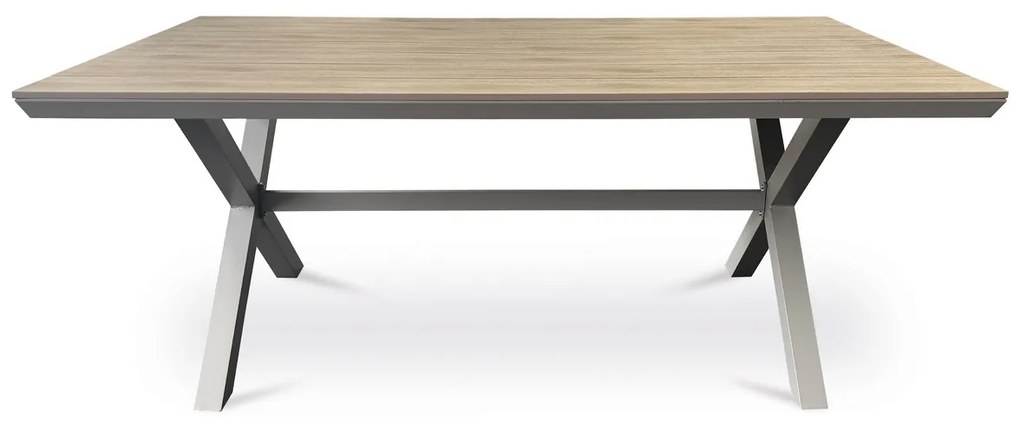 Autronic Masă de grădină, aluminiu, polywood, bej, AZT-S1510 OAK