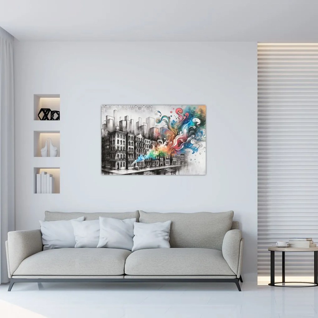 Tablou - Viața industrială (90x60 cm)