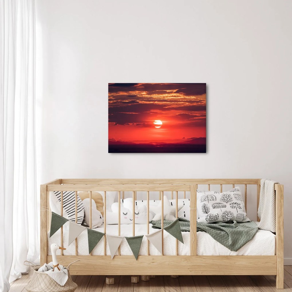 Tablou cu soarele colorat (70x50 cm)