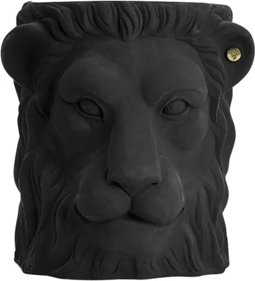 Ghiveci Garden Glory Lion, înălțime 40 cm, negru