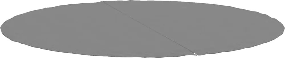 vidaXL Acoperire geotextil piscină, gri deschis, Ø244 cm, poliester