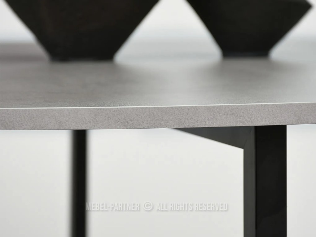 Masă de sufragerie Bird (beton + negru). 1111737