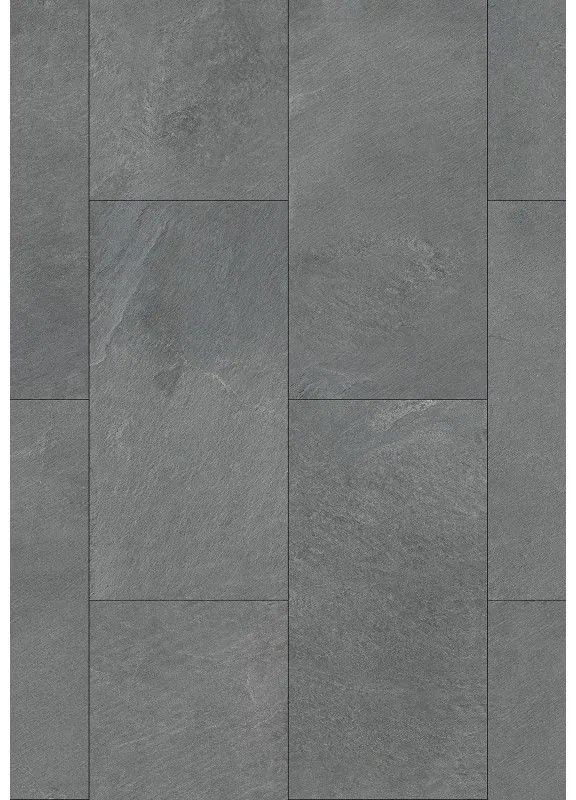 Mexen Grey Dark mostră de panouri din vinil 610 x 305 mm SPC 6,5 mm, suport IPEX 1,5 mm, 4 V-Fuga, Ardezie - F1159-S