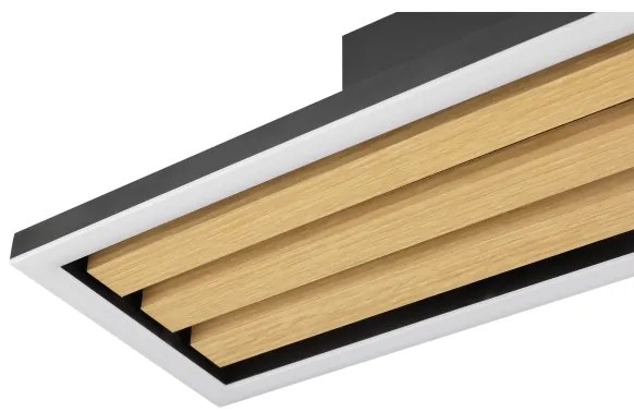 Brilliant - Plafonieră LED dimabilă CALMA LED/15W/230V, neagră