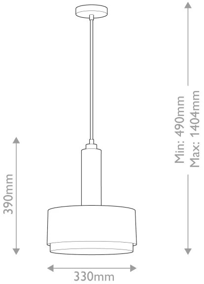 Lustră pe tijă Hinkley HK-CEDRIC-P-M-BR CEDRIC 2xE27/60W/230V d. 33 cm alamă