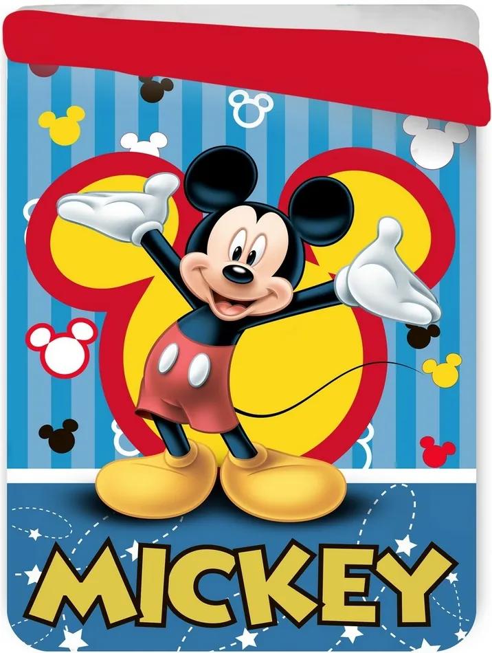 Pătură matlasată pentru copii Mickey Mouse, 180 x 260 cm