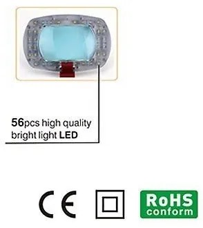 Lampă LED de masă cu lupă LED/7W/230V 6500K alb