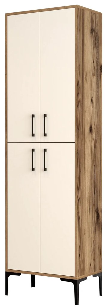 Dulap cu rafturi Berliner (Nuc + Crem). 1072515