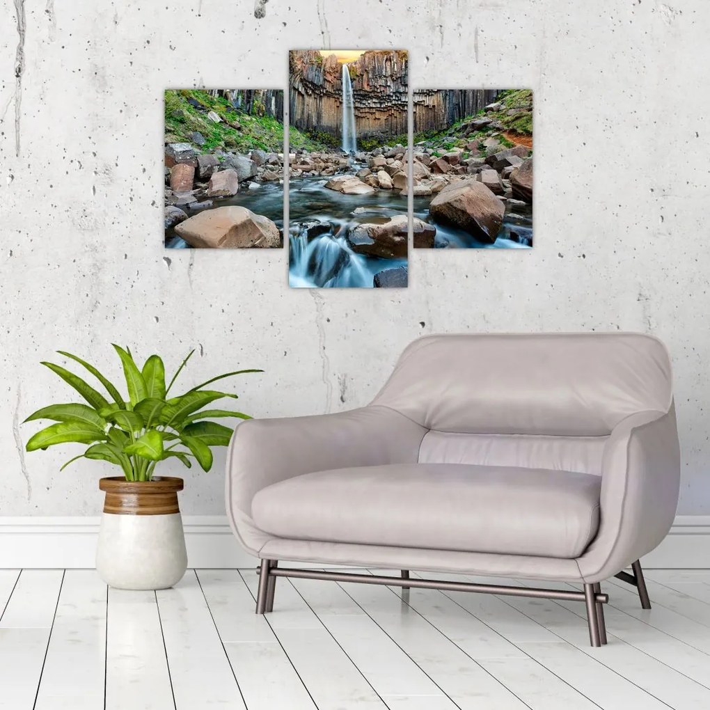 Tablou - Cascada Svartifoss, Islanda (90x60 cm)
