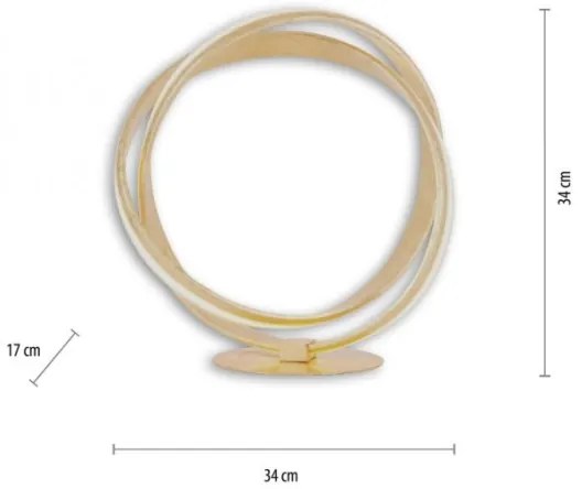 Lampă LED de masă dimabilă MELINDA LED/18W/230V aurie Paul Neuhaus 4531-12